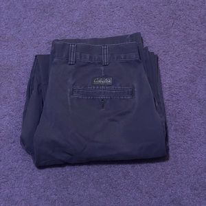 Cabelas Pants Men 34 Khaki Flannel Lined Outdoor Thick Heavy Logo Warm